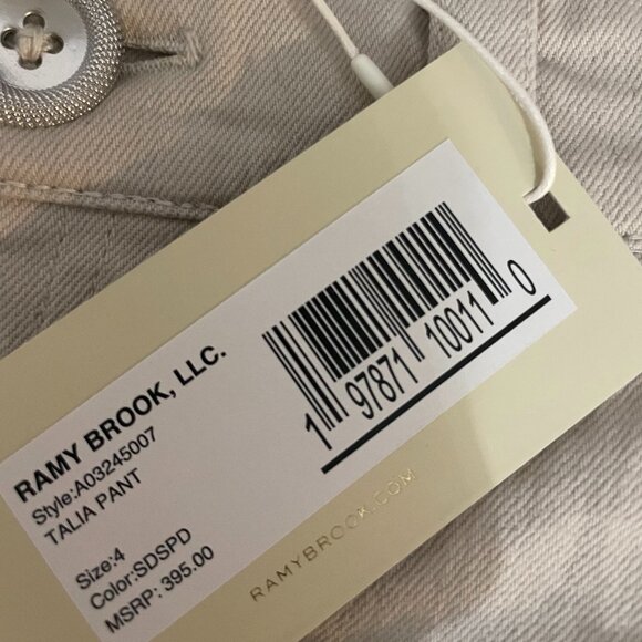 Ramy Brook Talia Pant Lace Pockets Boho Wide Leg NWT Retail $395 Size 4 - Picture 4 of 6